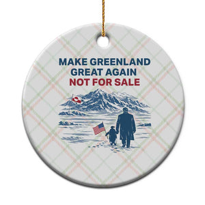 Greenland Is Not for Sale Ceramic Ornament Funny Nihilist Penguin Greenland Political Meme FDT TS14 1pc Christmas Plaid Print Your Wear