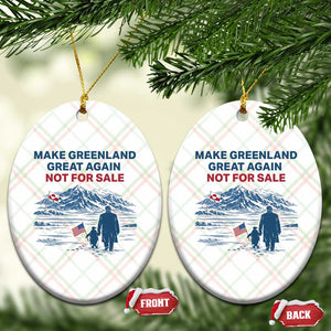 Greenland Is Not for Sale Ceramic Ornament Funny Nihilist Penguin Greenland Political Meme FDT TS14 Print Your Wear