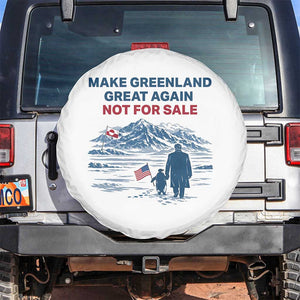 Greenland Is Not for Sale Spare Tire Cover Funny Nihilist Penguin Greenland Political Meme FDT TS14 No hole White Print Your Wear