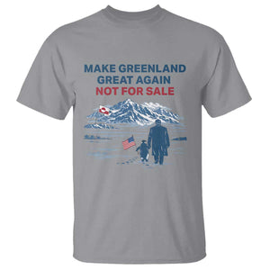 Greenland Is Not for Sale T Shirt Funny Nihilist Penguin Greenland Political Meme FDT TS14 Sport Gray Print Your Wear