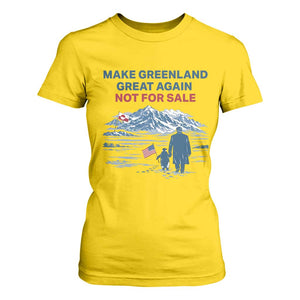 Greenland Is Not for Sale T Shirt For Women Funny Nihilist Penguin Greenland Political Meme FDT TS14 Daisy Print Your Wear