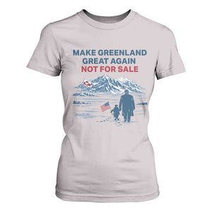 Greenland Is Not for Sale T Shirt For Women Funny Nihilist Penguin Greenland Political Meme FDT TS14 Ice Gray Print Your Wear