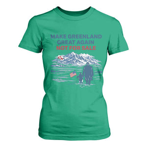 Greenland Is Not for Sale T Shirt For Women Funny Nihilist Penguin Greenland Political Meme FDT TS14 Irish Green Print Your Wear