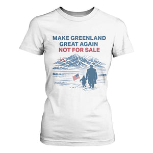 Greenland Is Not for Sale T Shirt For Women Funny Nihilist Penguin Greenland Political Meme FDT TS14 White Print Your Wear