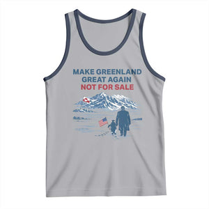 Greenland Is Not for Sale Tank Top Funny Nihilist Penguin Greenland Political Meme FDT TS14 Athletic Heather Navy Print Your Wear