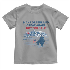 Greenland Is Not for Sale Toddler T Shirt Funny Nihilist Penguin Greenland Political Meme FDT TS14 Sport Gray Print Your Wear
