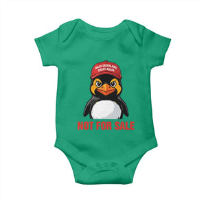 Greenland Is Not for Sale Baby Onesie Funny Nihilist Penguin FDT Political Meme TS14 Irish Green Print Your Wear
