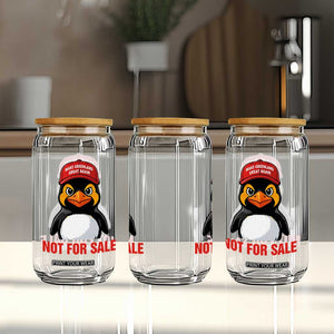 Greenland Is Not for Sale Glass Can Funny Nihilist Penguin FDT Political Meme TS14 Print Your Wear