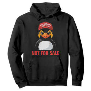Greenland Is Not for Sale Hoodie Funny Nihilist Penguin FDT Political Meme TS14 Black Print Your Wear