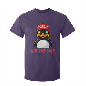 Greenland Is Not for Sale T Shirt For Kid Funny Nihilist Penguin FDT Political Meme TS14 Purple Print Your Wear