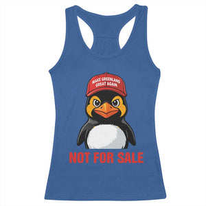 Greenland Is Not for Sale Racerback Tank Top Funny Nihilist Penguin FDT Political Meme TS14 Royal Blue Print Your Wear