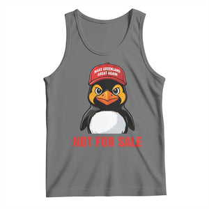 Greenland Is Not for Sale Tank Top Funny Nihilist Penguin FDT Political Meme TS14 Black Heather Print Your Wear
