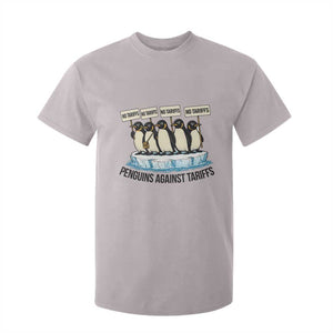 Penguins Against Tariffs T Shirt For Kid Resist Tariffs Subtle FDT Political Resistance TS14 Ice Gray Print Your Wear