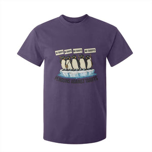 Penguins Against Tariffs T Shirt For Kid Resist Tariffs Subtle FDT Political Resistance TS14 Purple Print Your Wear