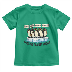 Penguins Against Tariffs Toddler T Shirt Resist Tariffs Subtle FDT Political Resistance TS14 Irish Green Print Your Wear