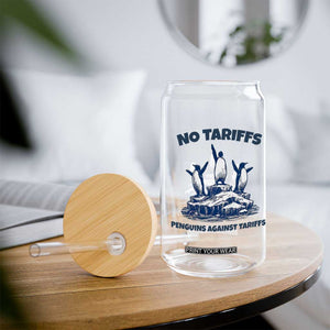 Penguins Against Tariffs Glass Can Resist Protest FDT Political TS14 Print Your Wear