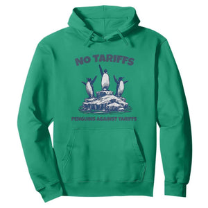 Penguins Against Tariffs Hoodie Resist Protest FDT Political TS14 Irish Green Print Your Wear