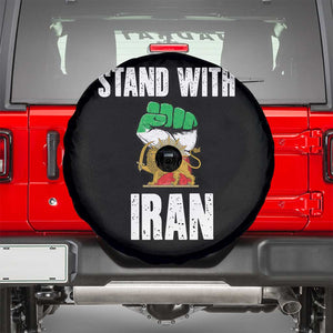 Free Iran Support Iranian MIGA Spare Tire Cover Stand With Iran TS14 Black Print Your Wear