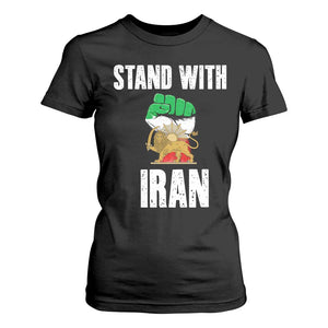 Free Iran Support Iranian MIGA T Shirt For Women Stand With Iran TS14 Black Print Your Wear