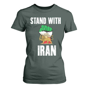 Free Iran Support Iranian MIGA T Shirt For Women Stand With Iran TS14 Dark Forest Green Print Your Wear