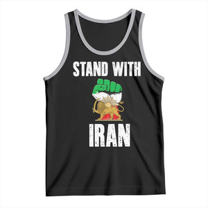 Free Iran Support Iranian MIGA Tank Top Stand With Iran TS14 Black Athletic Heather Print Your Wear