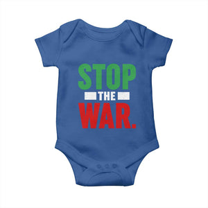 Free Iran Support Iranian MIGA Baby Onesie Stop The War TS14 Royal Blue Print Your Wear