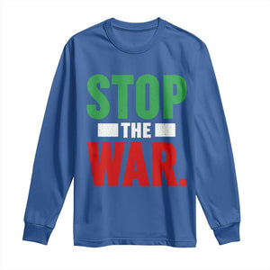 Free Iran Support Iranian MIGA Long Sleeve Shirt Stop The War TS14 Royal Blue Print Your Wear