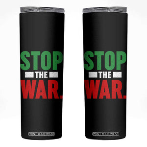 Free Iran Support Iranian MIGA Skinny Tumbler Stop The War TS14 Black Print Your Wear