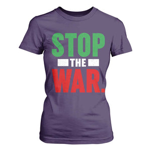 Free Iran Support Iranian MIGA T Shirt For Women Stop The War TS14 Purple Print Your Wear