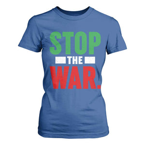 Free Iran Support Iranian MIGA T Shirt For Women Stop The War TS14 Royal Blue Print Your Wear