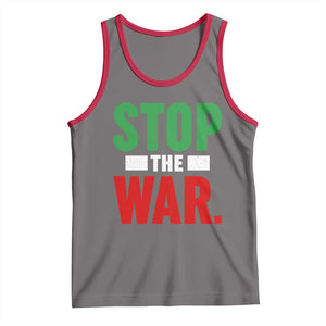 Free Iran Support Iranian MIGA Tank Top Stop The War TS14 Deep Heather Red Print Your Wear