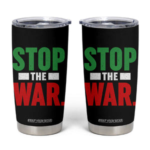 Free Iran Support Iranian MIGA Tumbler Cup Stop The War TS14 Black Print Your Wear