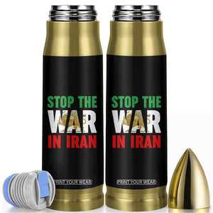 Free Iran Support Iranian MIGA Bullet Tumbler Stop The War In Iran TS14 Black Print Your Wear