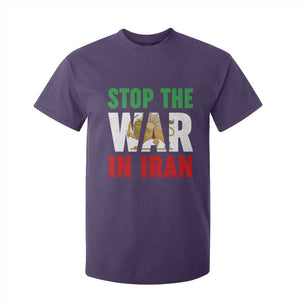 Free Iran Support Iranian MIGA T Shirt For Kid Stop The War In Iran TS14 Purple Print Your Wear