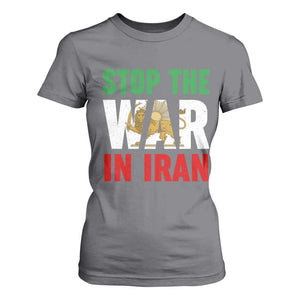Free Iran Support Iranian MIGA T Shirt For Women Stop The War In Iran TS14 Charcoal Print Your Wear