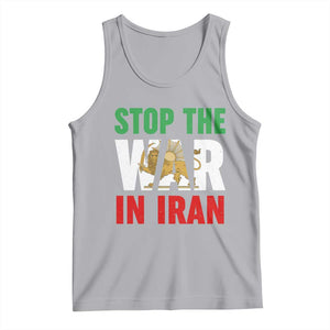 Free Iran Support Iranian MIGA Tank Top Stop The War In Iran TS14 Athletic Heather Print Your Wear