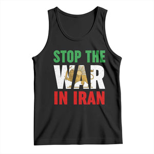 Free Iran Support Iranian MIGA Tank Top Stop The War In Iran TS14 Black Print Your Wear