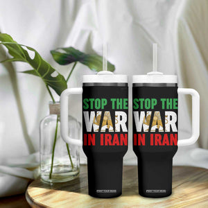 Free Iran Support Iranian MIGA Tumbler With Handle Stop The War In Iran TS14 Print Your Wear