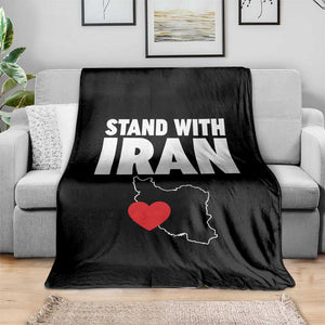 Free Iran Support Iranian MIGA Throw Blanket TS14 Print Your Wear