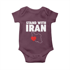 Free Iran Support Iranian MIGA Baby Onesie TS14 Maroon Print Your Wear