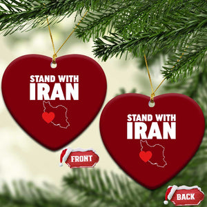 Free Iran Support Iranian MIGA Ceramic Ornament TS14 Print Your Wear
