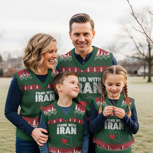 Free Iran Support Iranian MIGA V-Neck Knit Sweater Vest TS14 Red Green Print Your Wear
