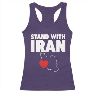 Free Iran Support Iranian MIGA Racerback Tank Top TS14 Purple Print Your Wear
