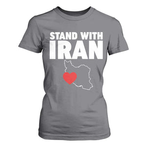 Free Iran Support Iranian MIGA T Shirt For Women TS14 Charcoal Print Your Wear
