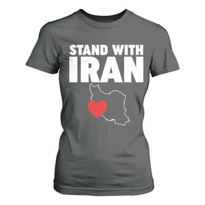 Free Iran Support Iranian MIGA T Shirt For Women TS14 Dark Heather Print Your Wear
