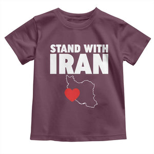 Free Iran Support Iranian MIGA Toddler T Shirt TS14 Maroon Print Your Wear