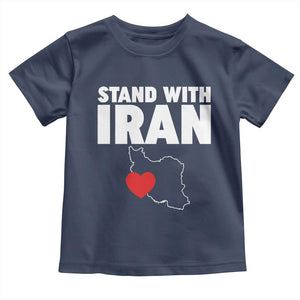 Free Iran Support Iranian MIGA Toddler T Shirt TS14 Navy Print Your Wear