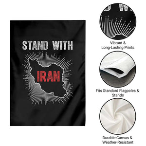 Free Iran Support Garden Flag Stand With Iran TS14 Print Your Wear