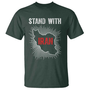 Free Iran Support T Shirt Stand With Iran TS14 Dark Forest Green Print Your Wear
