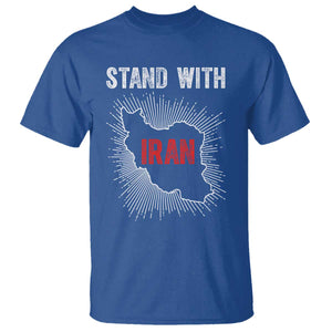 Free Iran Support T Shirt Stand With Iran TS14 Royal Blue Print Your Wear